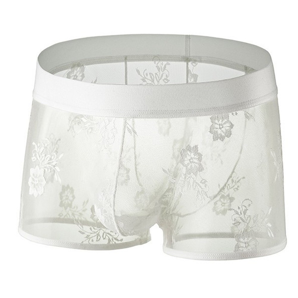 Pouch Boxer Pouch - Celana Boxer Pria Berbahan Renda Motif