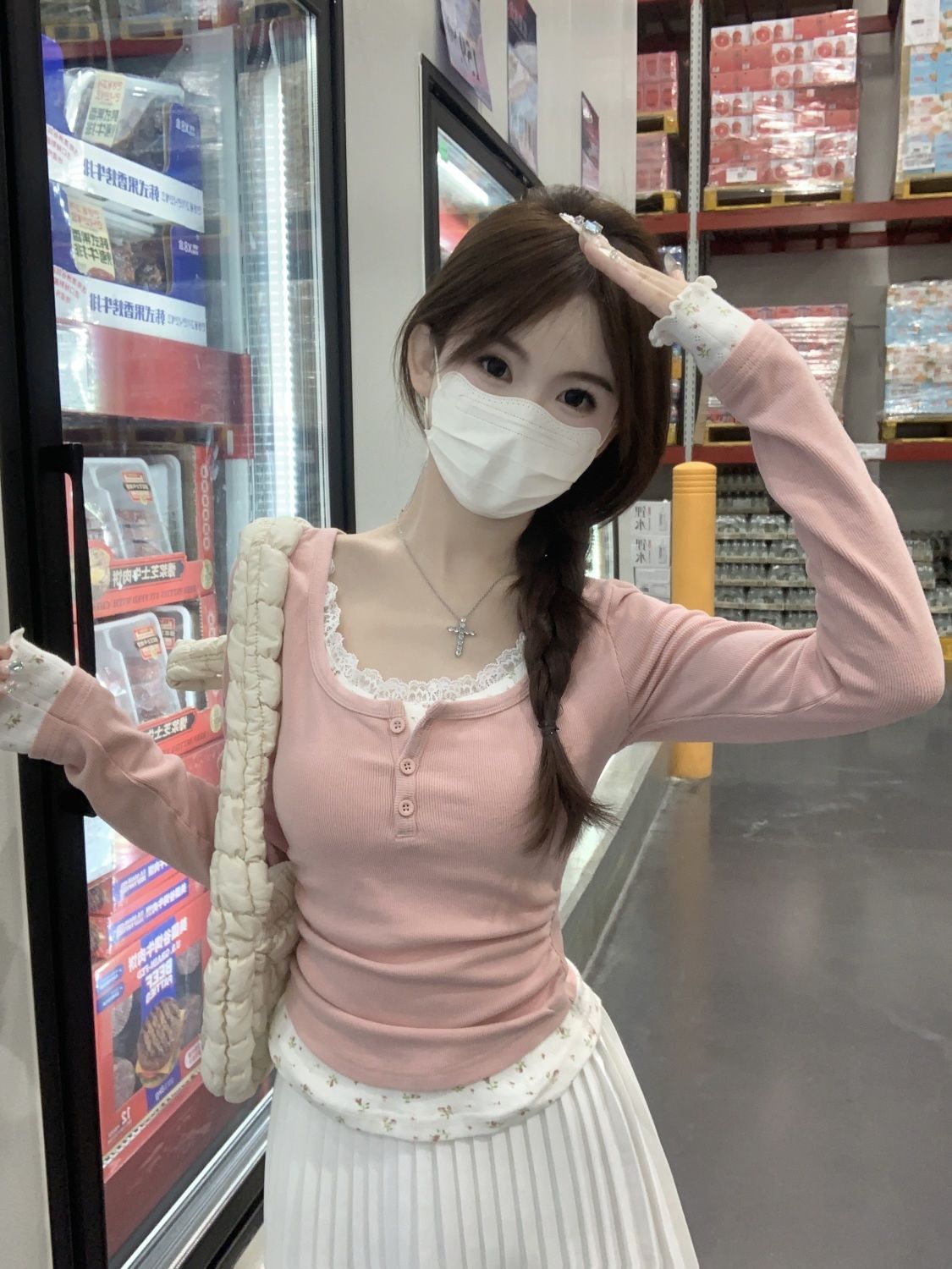 2026 Kaos Wanita Lengan Panjan - Undershirt Crew Neck ulasan dan harga