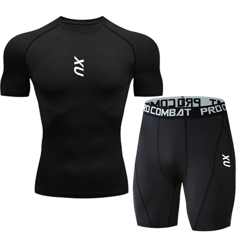 Kaos ketat lari pria baru, kao - T Shirt Tight Fit ulasan dan harga