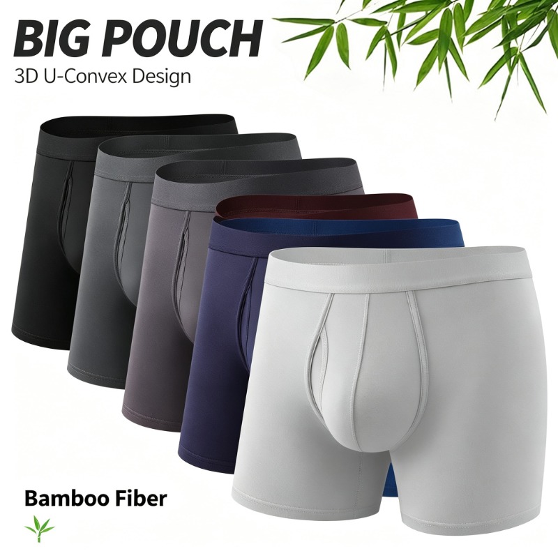 Celana Boxer Pria Serat Bambu, - Bamboo Fiber Trunk ulasan dan harga