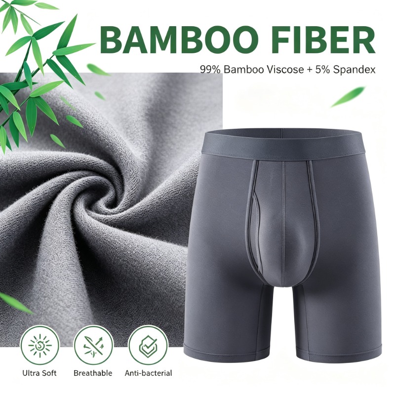 Celana Boxer Pria Serat Bambu, - Bamboo Fiber Trunk ulasan dan harga