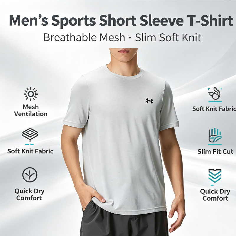 Under Armour Kaus Lengan Pende - Undershirt Crew Neck ulasan dan harga
